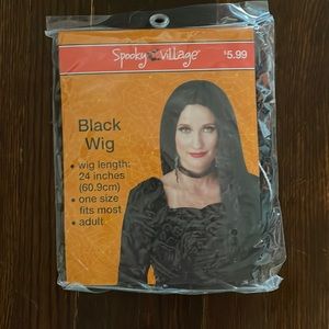 24in Black Wig never been used